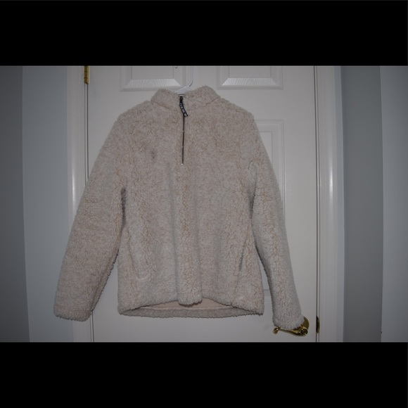 Fuzzy quarter zip (with pockets!) - Picture 1 of 6
